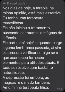 Depoimento de cliente