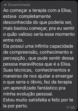 Depoimento de cliente